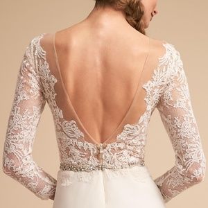 BHLDN Dresses - BHLDN Langston Wedding Gown Long Sleeve Sz 6 12 16 BHLDN Dresses - BHLDN Langston Wedding Gown Long Sleeve Sz 6 12 16